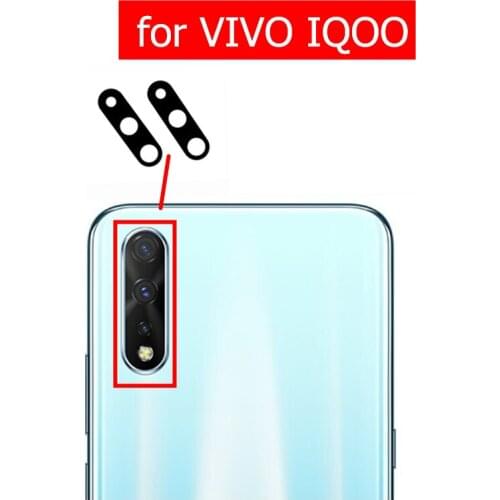 2pcs for VIVO IQOO Camera Glass Lens Back Rear Camera Glass Lens with Glue Replace Repair Spare Part