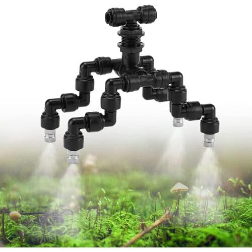 360 Adjustable Reptiles Fogger Mist Sprinkler For Rainforest Tank Aquarium Aquatic Pet with Mist Brass Nozzle