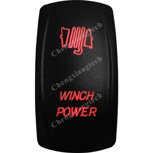 Red Led Car Boat Dashboard Light Rocker Toggle Switch Winch Power 5P ON OFF SPST for Carling ARB Narva 4x4 Style