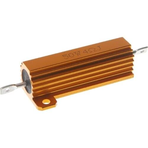 50W Shell Power Aluminum Housed Case Wirewound Resistor 0.5/1/2/4/6/8/10/20 Ohm K5DB