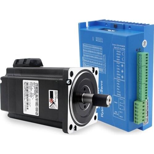 86 closed-loop stepper servo motor driver set 8.5NM long 136MM with encoder 1000 line