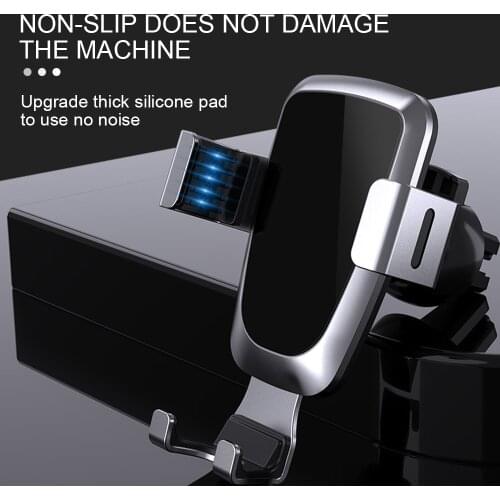 360 Rotatable Car Phone Holder Gravity Sensing Aluminum Alloy Air Vent Mount Stand Interior Accessories Universal