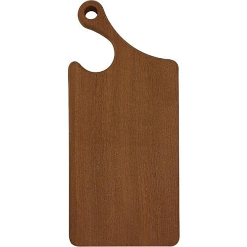 Chambis solid wood, irregular slant handle, pizza plate, pallet, flat bread, fruit steak board, whole wood chopping board