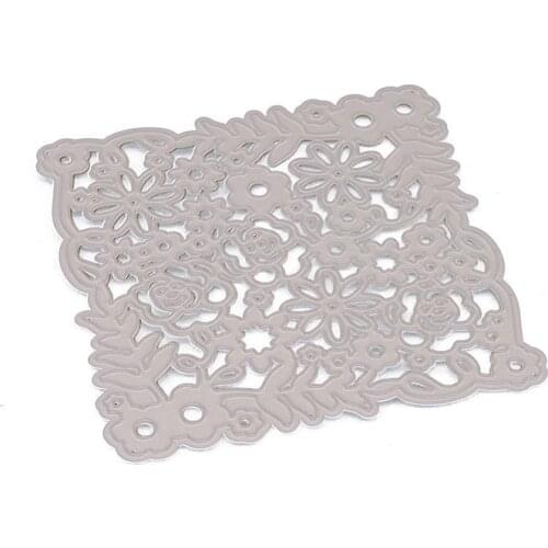 Flower Frame Metal Metal Cutting Dies Scrapbook Paper Craft Knife Mould Stencils 2021 New Making Die Cuts 2021 New