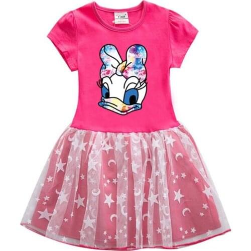 Disney children girls dress skirt children cartoon stars in the new 2021 summer wear veil
