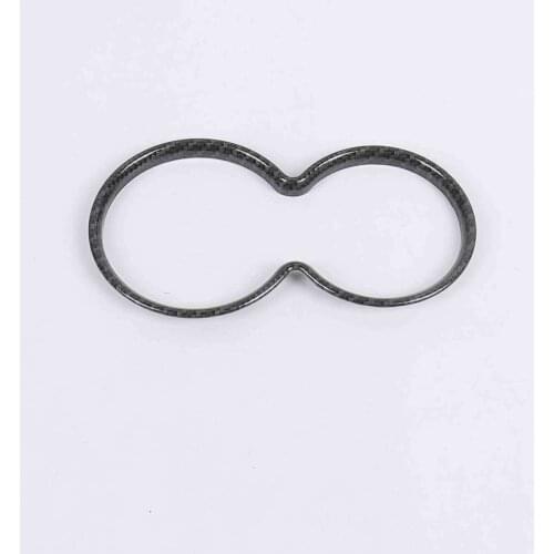 For Renault Kadjar 2016 2017 2018 2019 interior ABS Matte Carbon Fiber Water Cup Holder Panel Decorative Cover Trim Strips