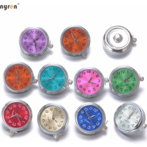 Hot 12styles high quality Mix snap button watch charm interchangeable 18mm Snap Button Jewelry KZ0600