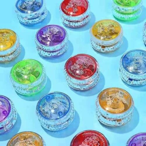 Childrens toy stall hot sale plastic mini cartoon yo-yo kindergarten gift puzzle yoyo yoyo ball