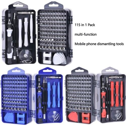 115 In 1phone Repair Tools Mini Precision Screwdriver Clock Smartphone Tablet Home Screw Driver For Phone Repair Tool Kits