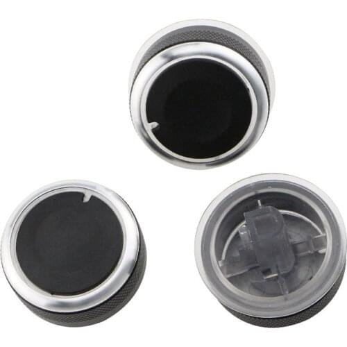 Jameo Auto 3Pcs/Set Car Parts for BYD F3 F3R ABS Black Air Conditioning Knob Air Conditioner Switch Manually Modified Knobs
