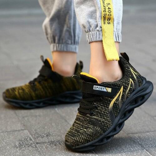 Boys Running Shoes Kids Sport Shoes Baby Basket Sneakers School Student Anti-slip Girls Walking Shoes Convenient Velcro Design