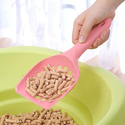 Plastic Cat Litter Shovel Pet Hollow Cleaning Tool Scoop Sift Cat Sand Cleaning Products Dog Food Scoops for Cat Toilet Training