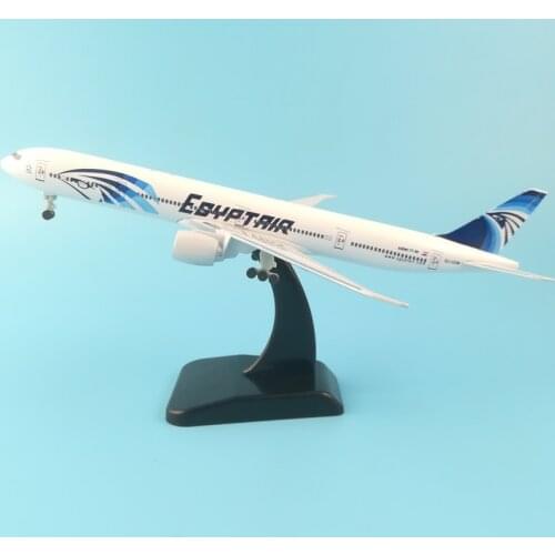 AIR PASSENG PLANE 20CM B777 EGYPTAIR METAL ALLOY MODEL PLANE AIRCRAFT TOY WHEELS AIRPLANE BIRTHDAY GIFT COLLECTION DESK TOY