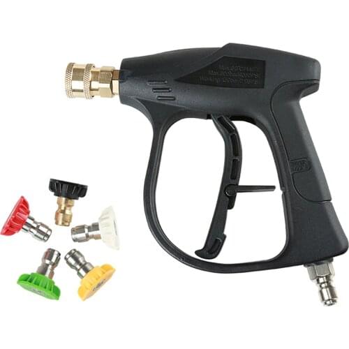 High Pressure Washer 3/8" Quick Connector Car Washer Gun Spray Gun With 5 Nozzles for Car Washing Auto Water Gun Cleaning Tools