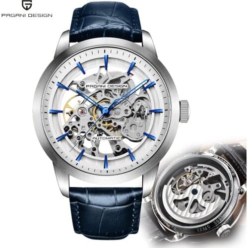 Pagani Design Automatic Skeleton Watch for Men Top Luxury Brand Tourbillon Mechanical Mens Wrist Watches Business reloj hombre