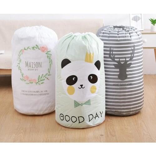 1pc Portable Storage Bags Clothing Drawstring Pouch Pillows Quilt Blanket Toy storage Closet Organizer Pouch under bed storage