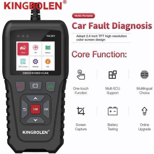 Ediag YA201 Code Reader OBDII/EOBD YA-201 Upgrade With USB Enhanced OBDII Scanner YA101 PK CR3001 CR319 AD310 Auto scanner