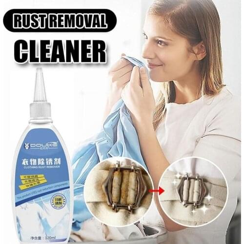 1pcs 120ml Fabric Rust Stain Remover Multi-purpose Clothes Cleaner Drop Clothing Cleansing Agent Clothes Rust Remover
