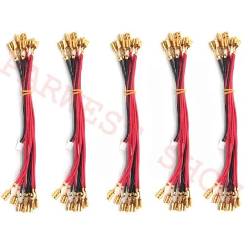 10sets 2.8mm/4.8mm terminal LED cable arcade push button led lights wiring Harness to 2pin cable DIY arcade Kits for Jamma parts