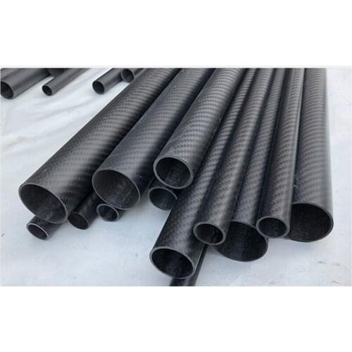 2PCS 3K Carbon Fiber Tube Pipe 10 x 8mm Matte Carbon Fiber Rod DIY Drone kit Quadcopter Frame arm Accessories 500mm