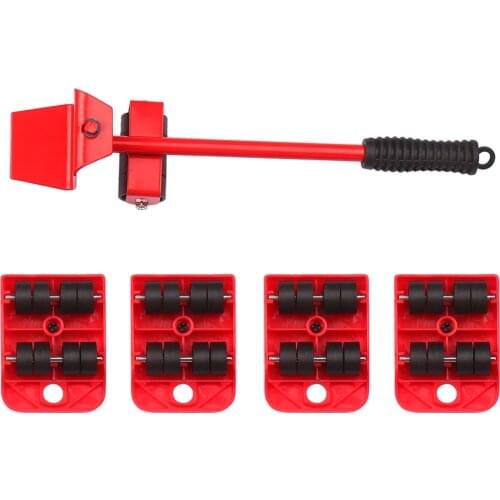 Heavy Furniture Moving Kit Easy Mover Appliance Roller Lifter Moving System with 4 Wheel Sliders For Moving Sofa Cabinet Table