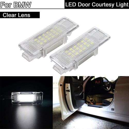 2Pcs Error Free White LED Courtesy Footwell Under Door Light Welcome Lamp For BMW E39 5 Series 530d 530i E53 X5 E52 Z8