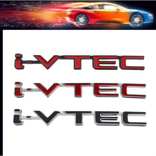 3D Premium i-VTEC car Hood Fender trunk Rear Bonnet Nameplate Emblem Badge Sticker for Civic Accord Odyssey Spirior CRV SUV