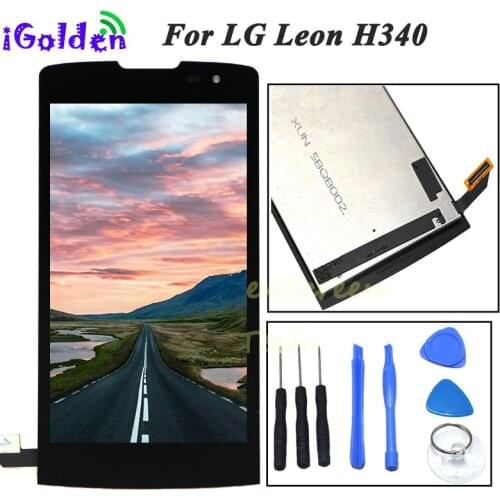 4.5" For LG Leon H340 h320 h324 H340N H326 MS345 C50 LCD Display Touch Screen Digitizer Assembly For LG H340 LCD+Free Tools