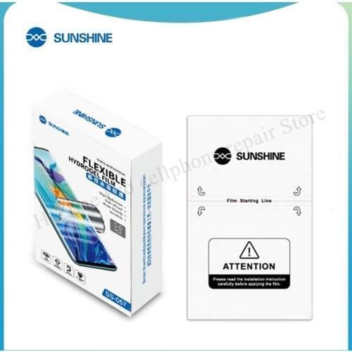 50pcs Sunshine Flexible Hydrogel Film SS-057 SS-057A For SS-890C Auto Film Cutting Machine Mobile Phone Screen Front Film Cut