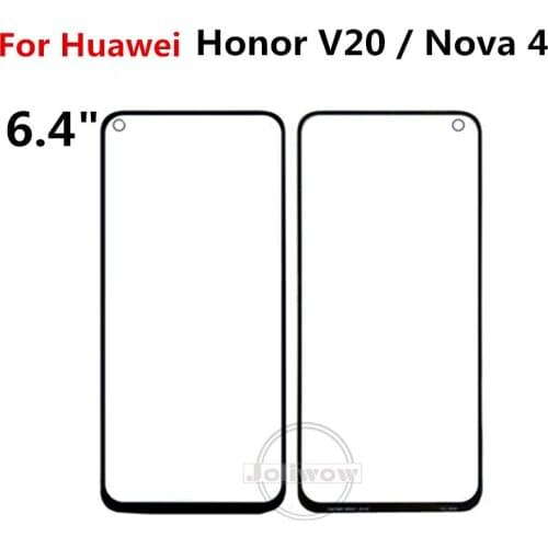 6.4'' For Huawei Nova 4 Front Outer Glass Lens Touch Panel Screen For Huawei Honor V20 Touch Screen Nova4 Replacement Glass