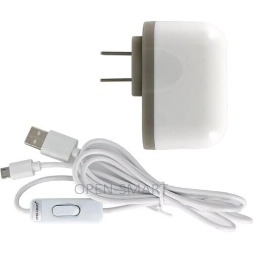 DC 5V 2.1A US Plug Power Adapter w/ 1.5m USB Cable AC 110V /220V to DC 5V power supply adapter Arduino /Raspberry Pi /breadboard