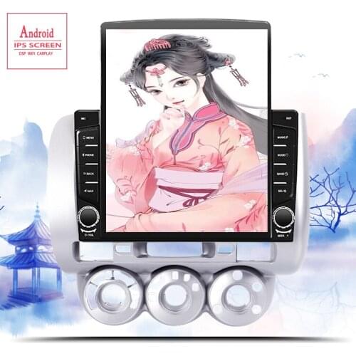 Android 10.0 2.5D Car DVD Player GPS Navigation Multimedia For Honda Fit Jazz City Auto Radio 2004-2007 4.8 Tape Recorder
