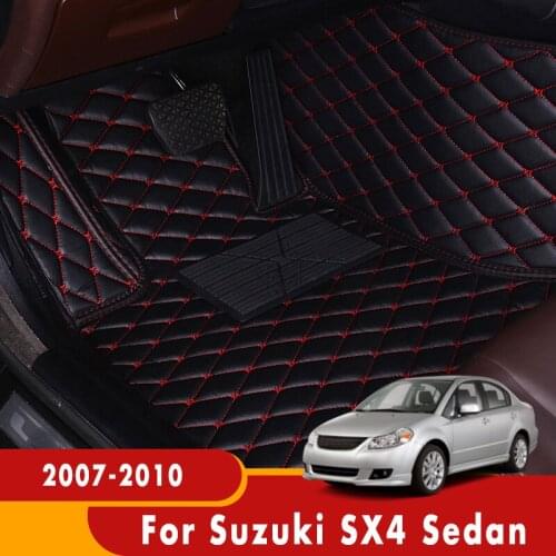 Carpets For Suzuki SX4 Sedan 2010 2009 2008 2007 Car Floor Mats Interiors Styling Auto Accessories Waterproof Foot Pads Covers