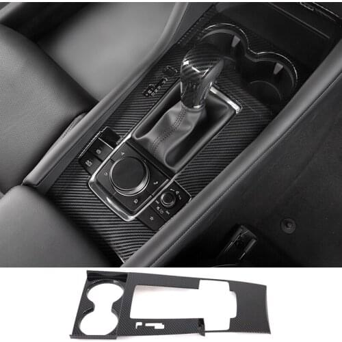 Left Handle Drive for Mazda 3 M3 Axela 2019 2020 Interior Car-Stying Accessories Car Gear Shift Panel Frame Cover Trim 1pcs