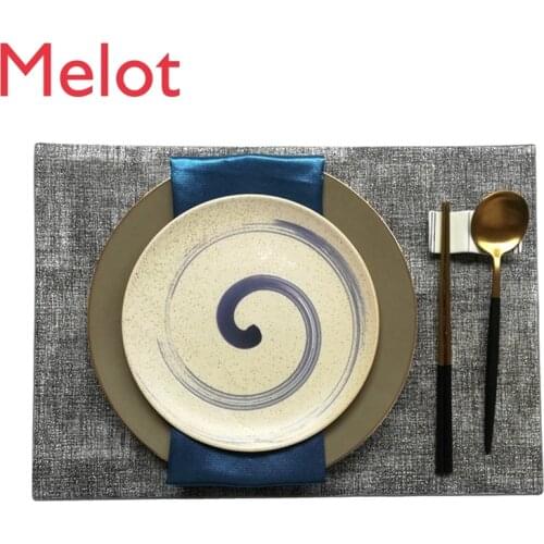 Model Room Chinese Modern Simplicity Tableware Set Zen Taiji Dinner Plate Exhibition Hall Soft Decoration Photos on the Table
