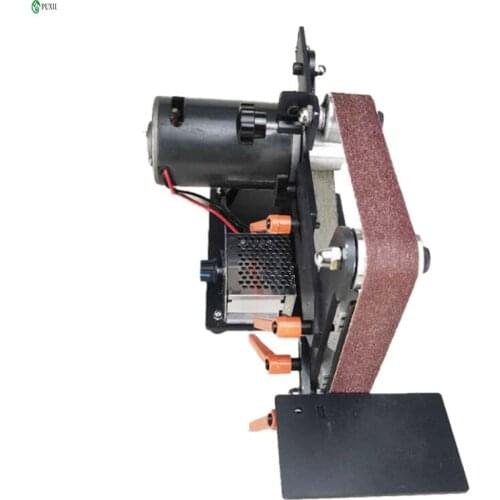 Small abrasive belt machine household desktop sharpening knife blade open v electric sand belt machine polishing machine polishi