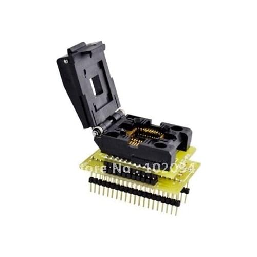 100% NEW IC51-0444-400 PLCC44 IC Test Socket / Programmer Adapter / Burn-in Socket (CNV-PLCC-MPU51)