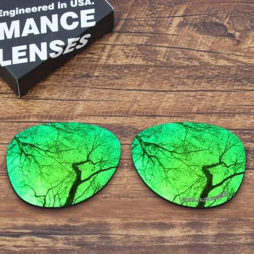 ToughAsNails Resist Seawater Corrosion Polarized Replacement Lenses for Oakley Elmont M Sunglasses Green Mirrored