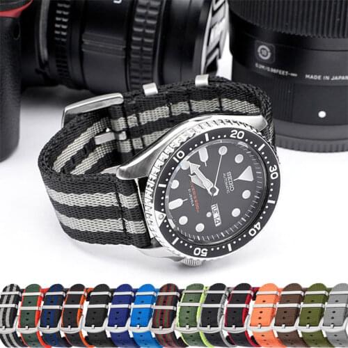 Watch Strap 22mm Nylon Nato Quick Release Watchbands Men Women Sport Bracelet for Samsung S3 Huawei Watch GT2 18mm 20mm 24mm