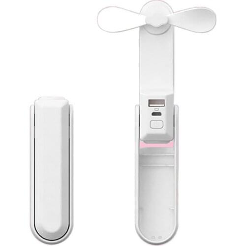 Hand Held USB Spray Fan With Folding Design And Flashlight Portable Fan Folding Desktop Portable Mini Fan