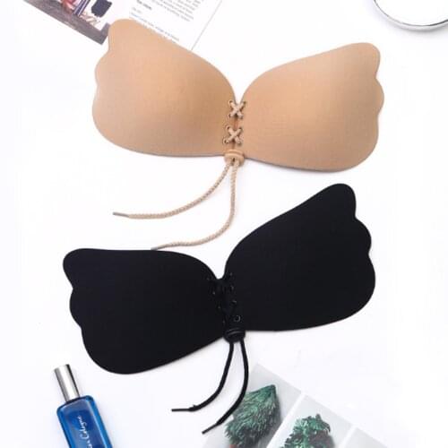 Silicone Latex Stickers Women Invisible Bra Super Push Up Seamless Self-Adhesive Sticky Wedding Party Front Strapless Underwear