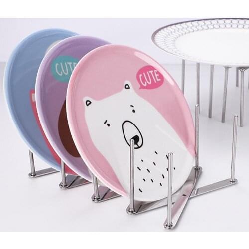 Pot Lid Rack Sturdy Adjustable Stainless Steel Multifunctional Chopping Board Organizer Stand Steaming Rack for Kitchen