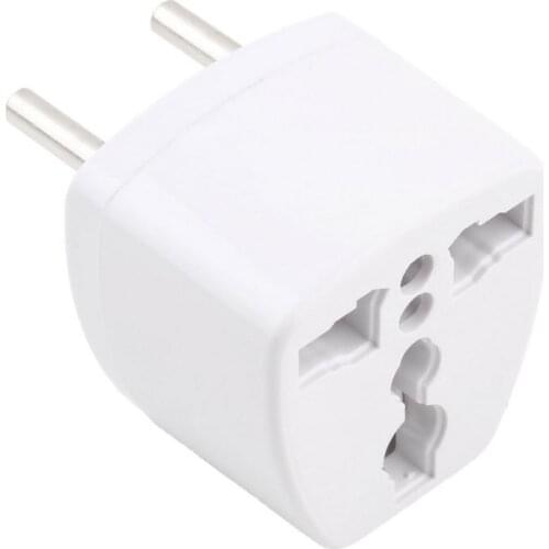 Universal AU UK US To EU AC Power Plug Adapter Adaptor Converter Outlet Home Travel Wall AC Power Charger White
