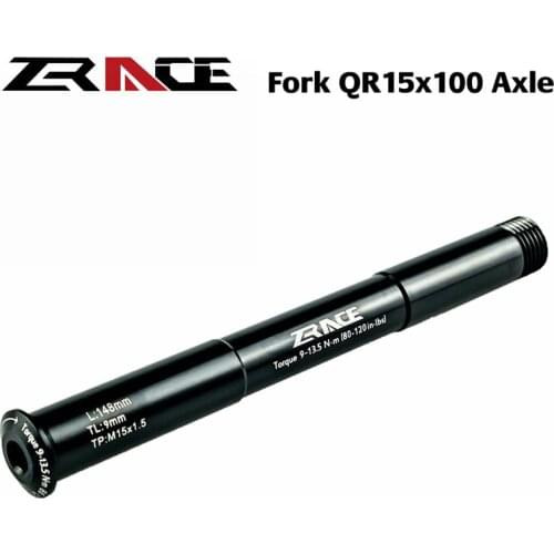 ZRACE MTB Bike Fork QR15x100 Thru Axle Lever Hub Bicycle Accessories Compatible for ROCKSHOW , AL 7075 15 X 100