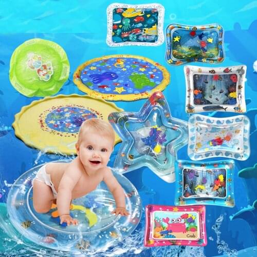 Water Play Mat for Baby Toys Inflatable Thicken PVC Infant Tummy Time Playmat Toddler Activity Center Kids Water Play Mats
