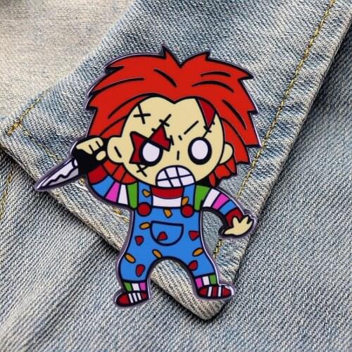 DZ1015 Horror Movie Jewelry Pins for backpacks Lapel Enamel Pins and Brooches for Women Bags Badge Friend Gifts