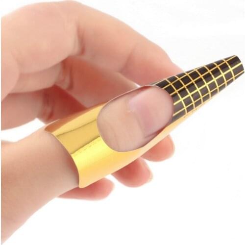 100pcs/set Professional Nail Tools Tips Nail Art Guide Form Acrylic Tip Gel Extension Sticker Nail Polish Curl Form