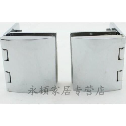 2pcs/lot Small Size Zinc Alloy 90 Degree Glass Door Hinges,Shinning Color CP58