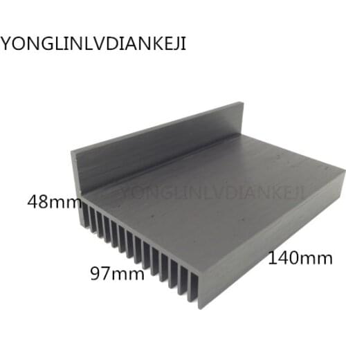 2pcs heat sink/6063 aluminum radiator 97*48-140mm LED power controller heat sink/Aluminum radiator