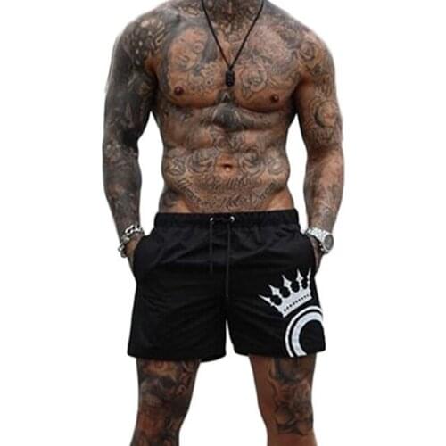 2021 Muscle Fitness New Basketball Shorts MenS Running Quick-Drying Casual Beach Pants Streetwear Swimming Short Male Swimsuits